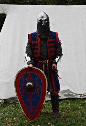 Photo: Ein gerüsteter, russischer Krieger um 1250-1300